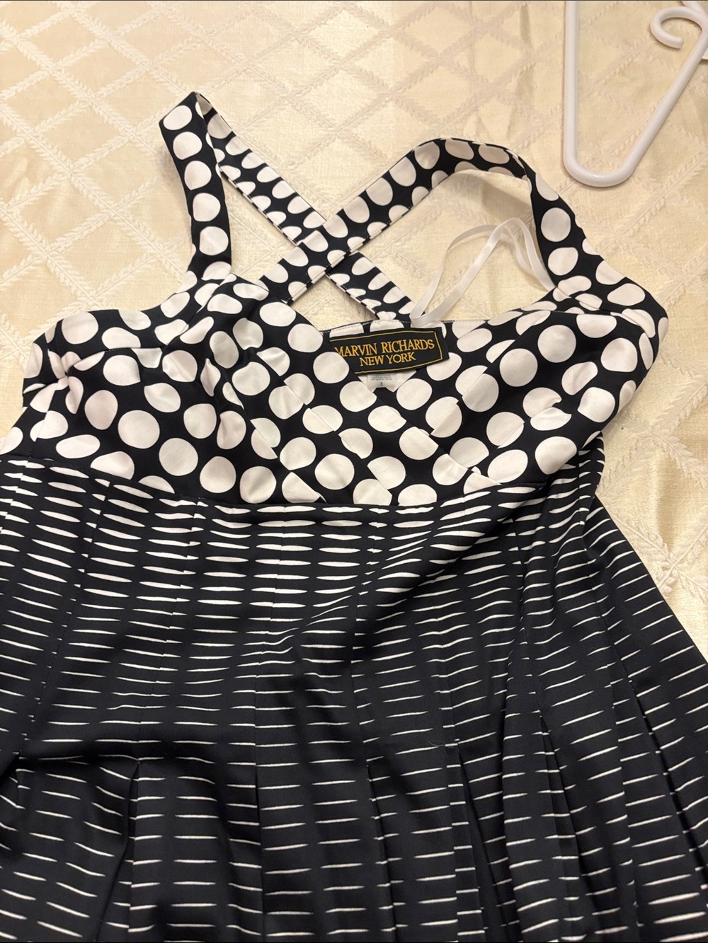 Women’s black and white sundress